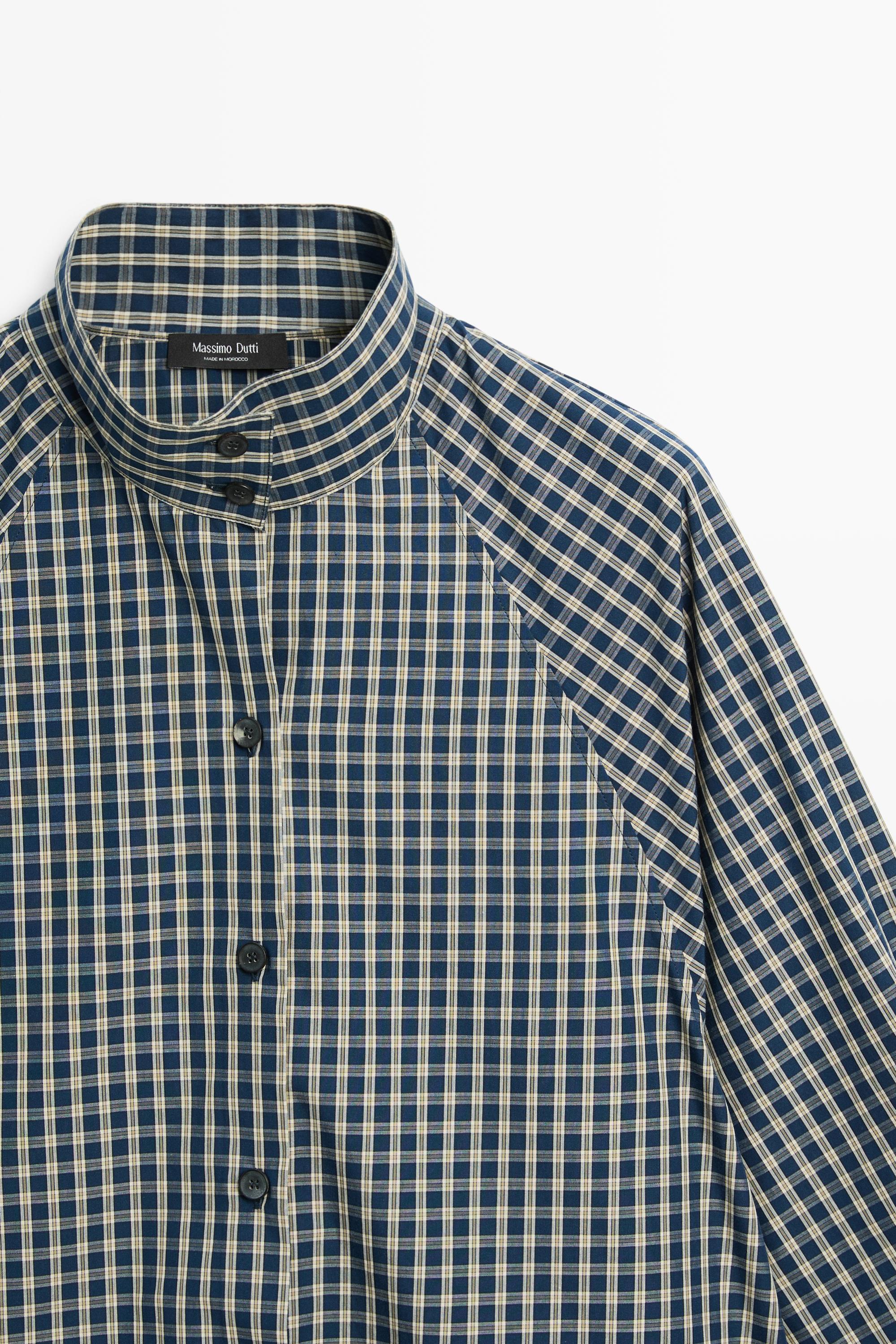 Chemise à carreaux 100 % coton